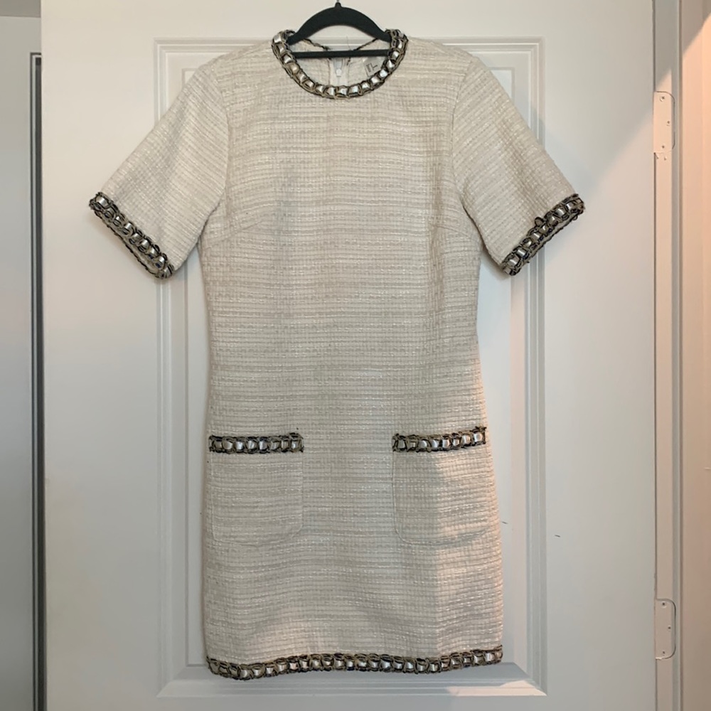 White Tweed Dress